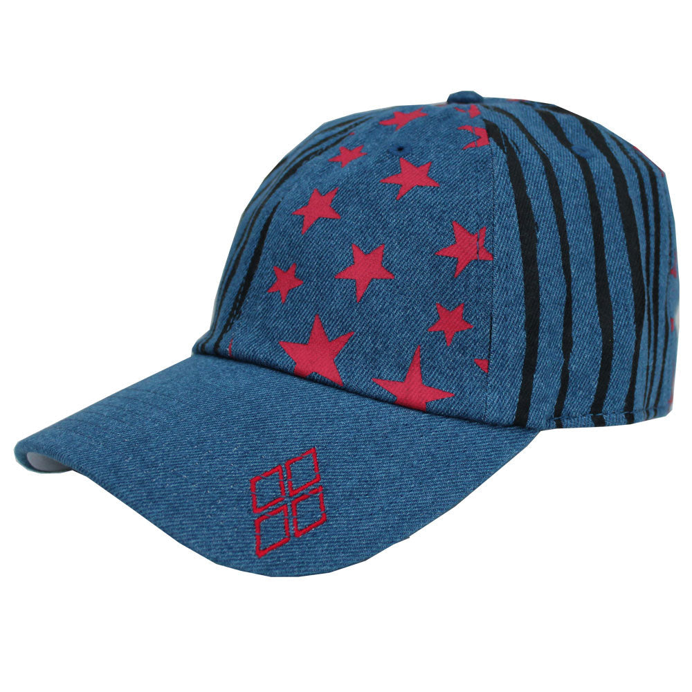 Harley Quinn Washed Denim Adjustable Cap