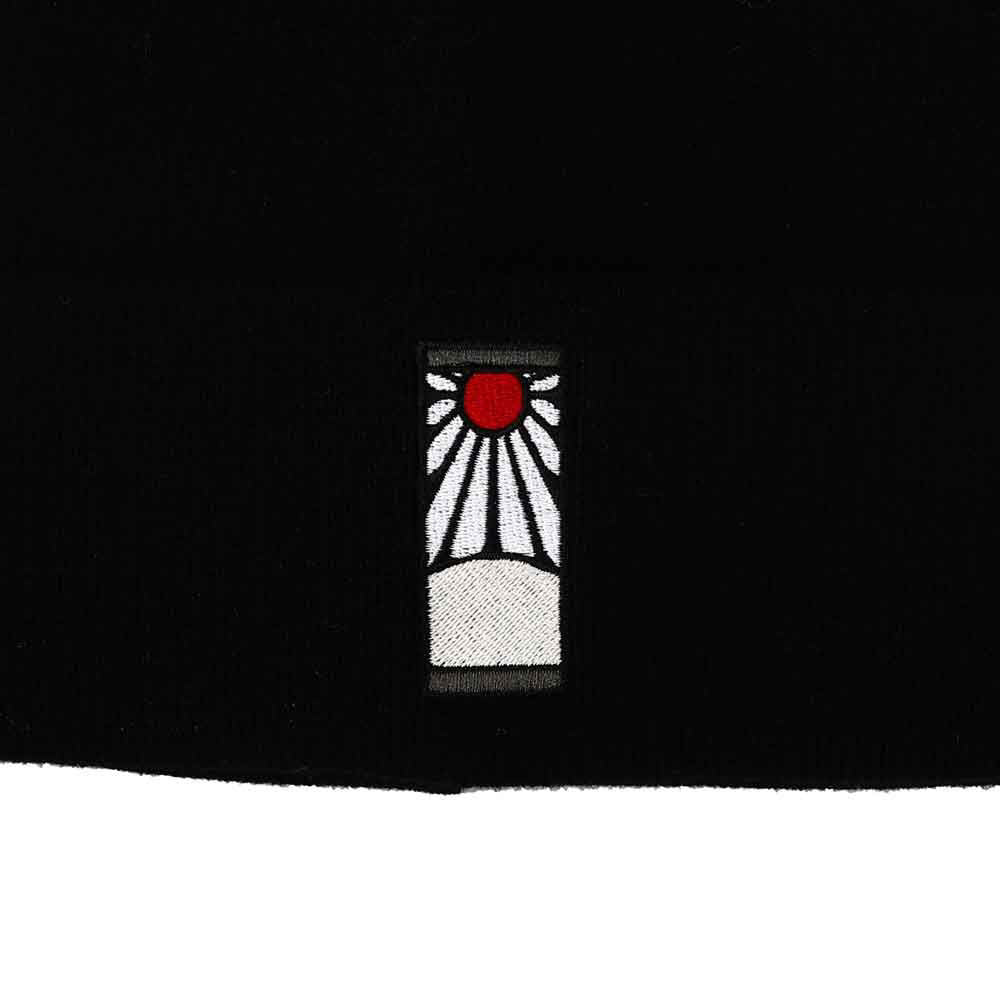 Demon Slayer Tanjiro Hanafuda Embroidered Cuff Beanie