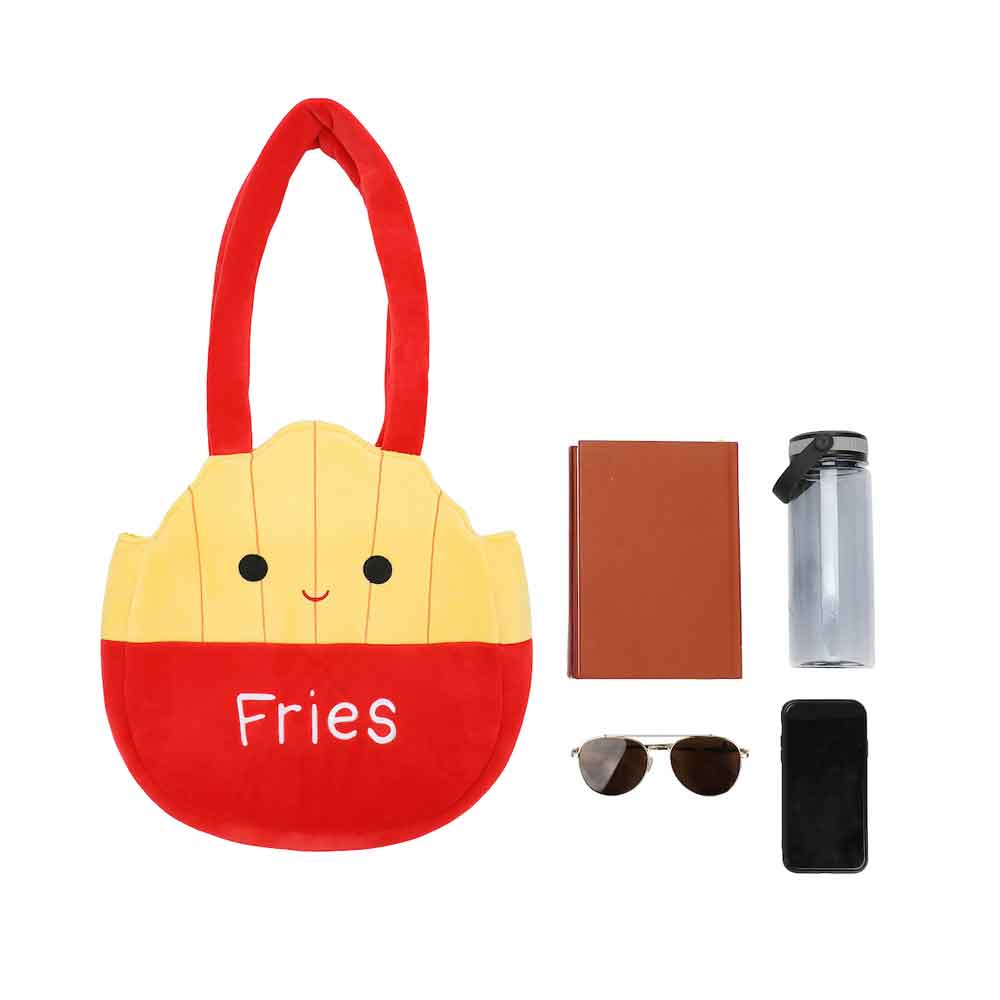 Squishmallows Floyd the Fries Plush Tote Bag