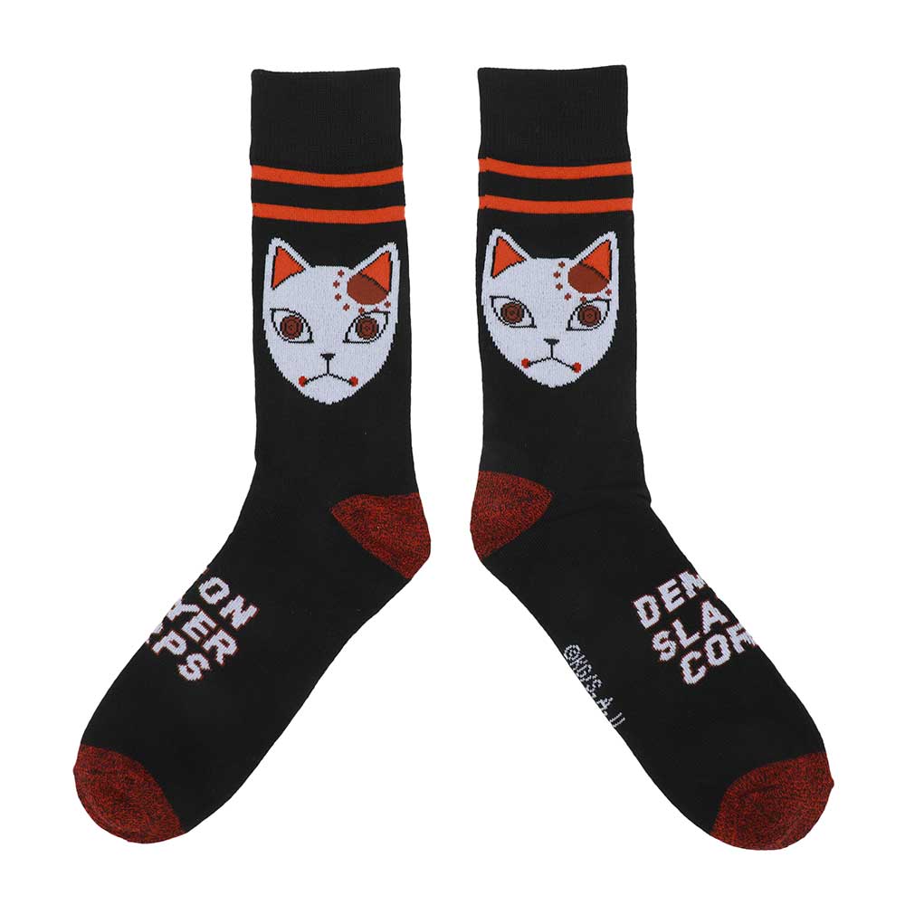 Demon Slayer Patterns 5 Pair Crew Socks