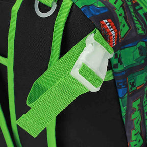 Minecraft Creeper Youth 5 pc Adaptive Backpack Set