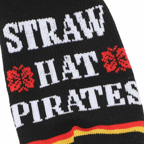 One Piece Straw Hat Pirates Adult 3 Pair Crew Socks