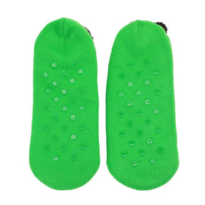 Minecraft Creeper Face Women’s Green Slipper Socks