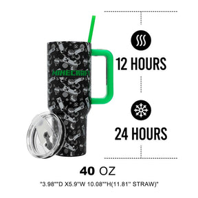 Minecraft Logo 40 oz. Stainless Steel Tumbler