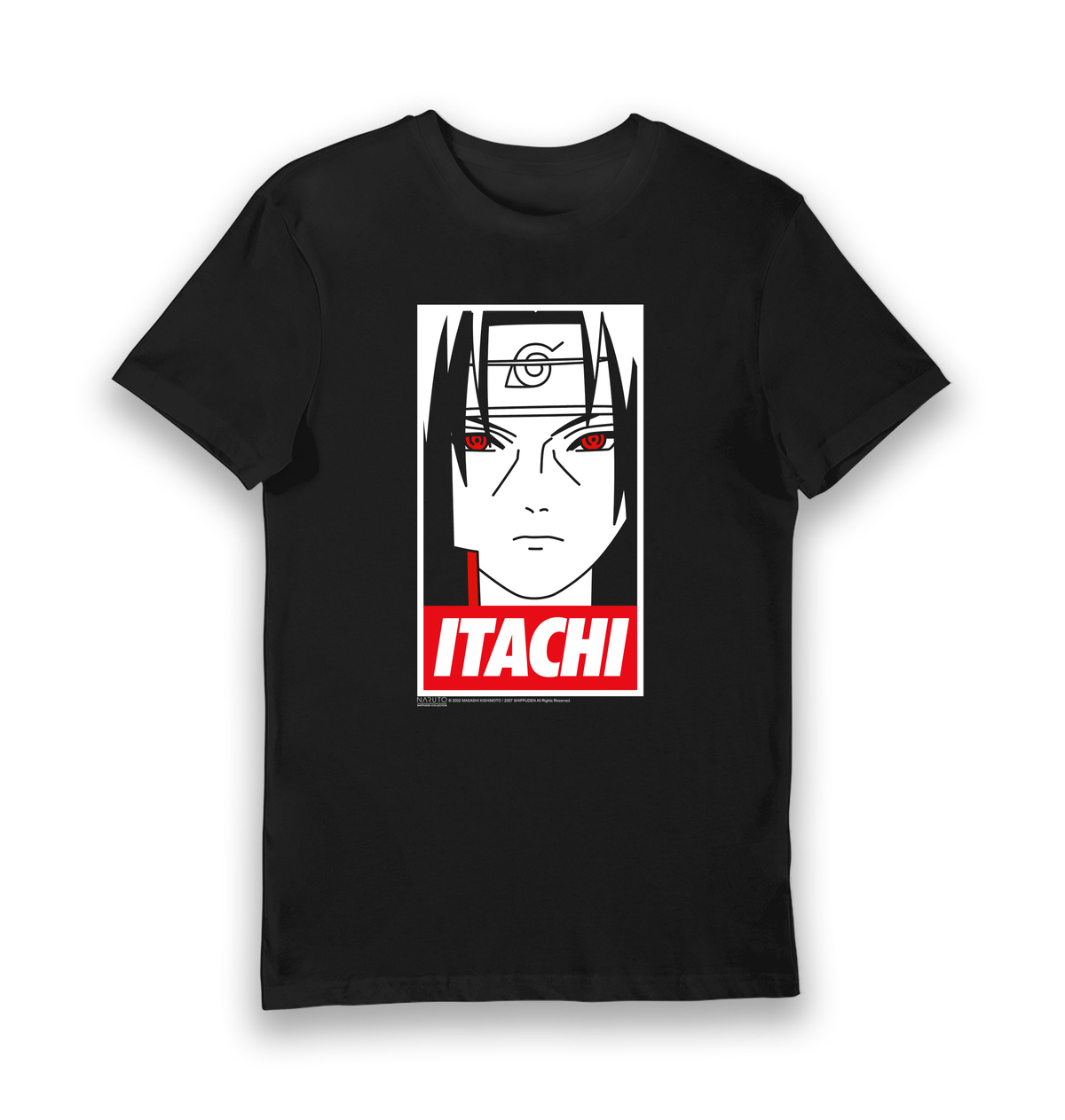 Black Printed T-shirt Front