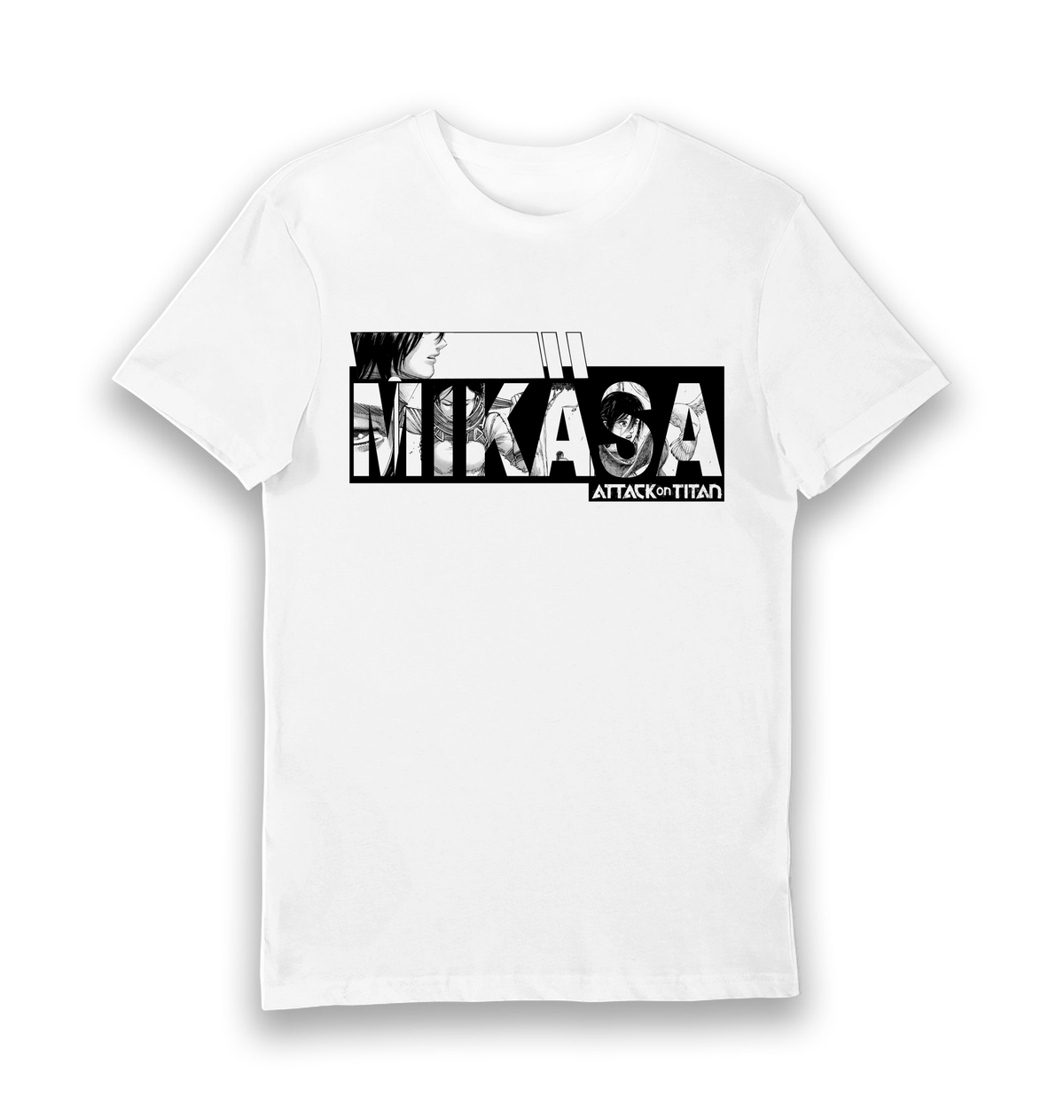 White Printed T-shirt Front