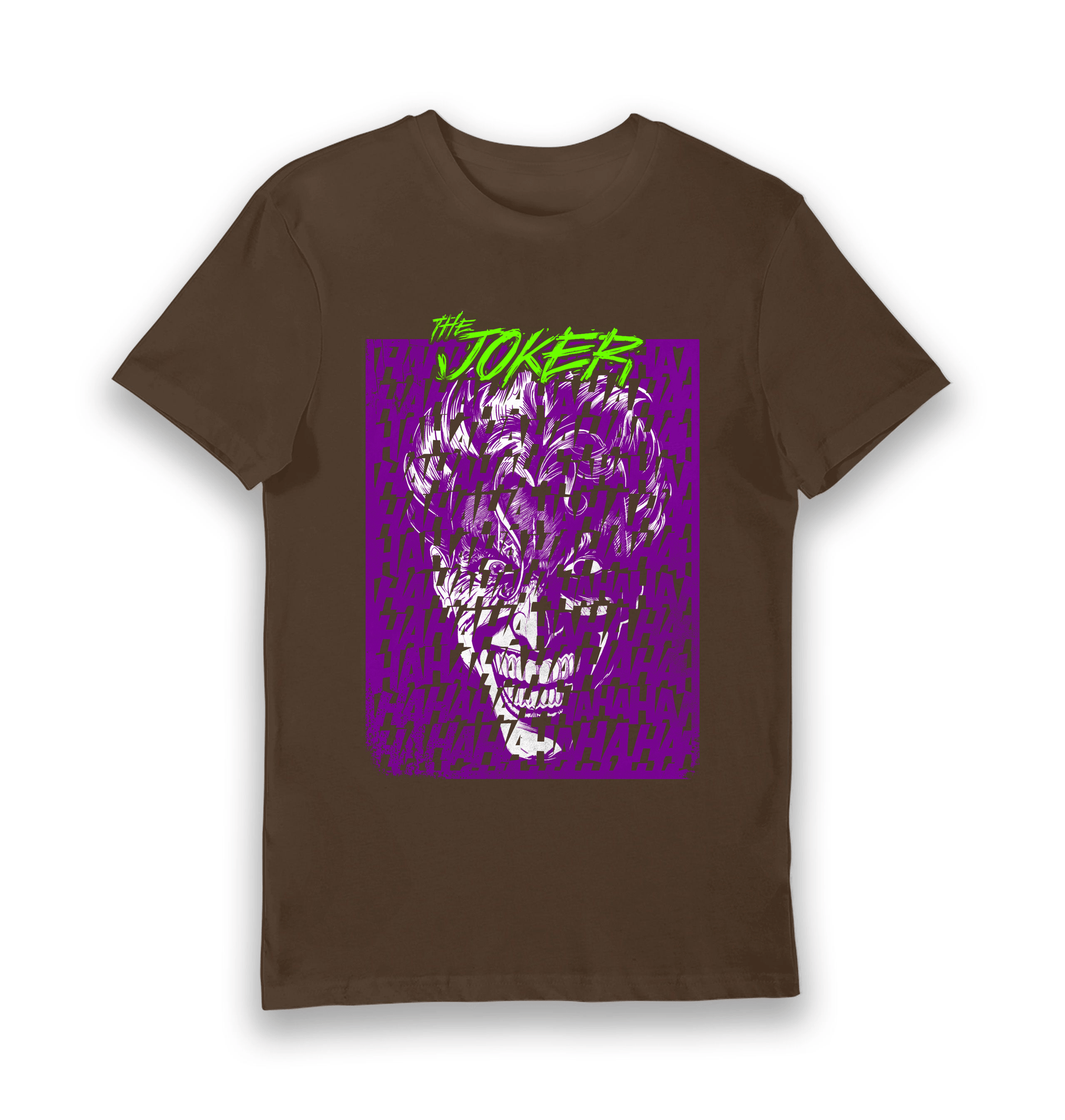 Brown Printed T-shirt Front