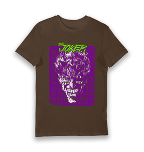 Brown Printed T-shirt Front