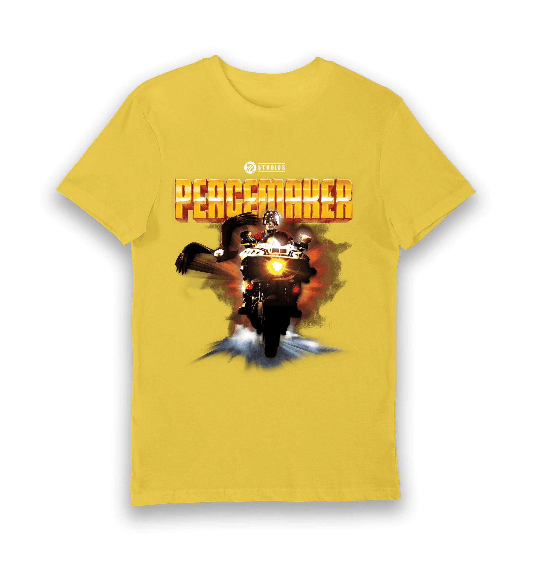 Yellow Printed T-shirt Front