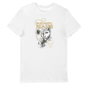 Fantastic Beasts The Crimes of Grindelwald Newt Scamander Ladies White T-Shirt