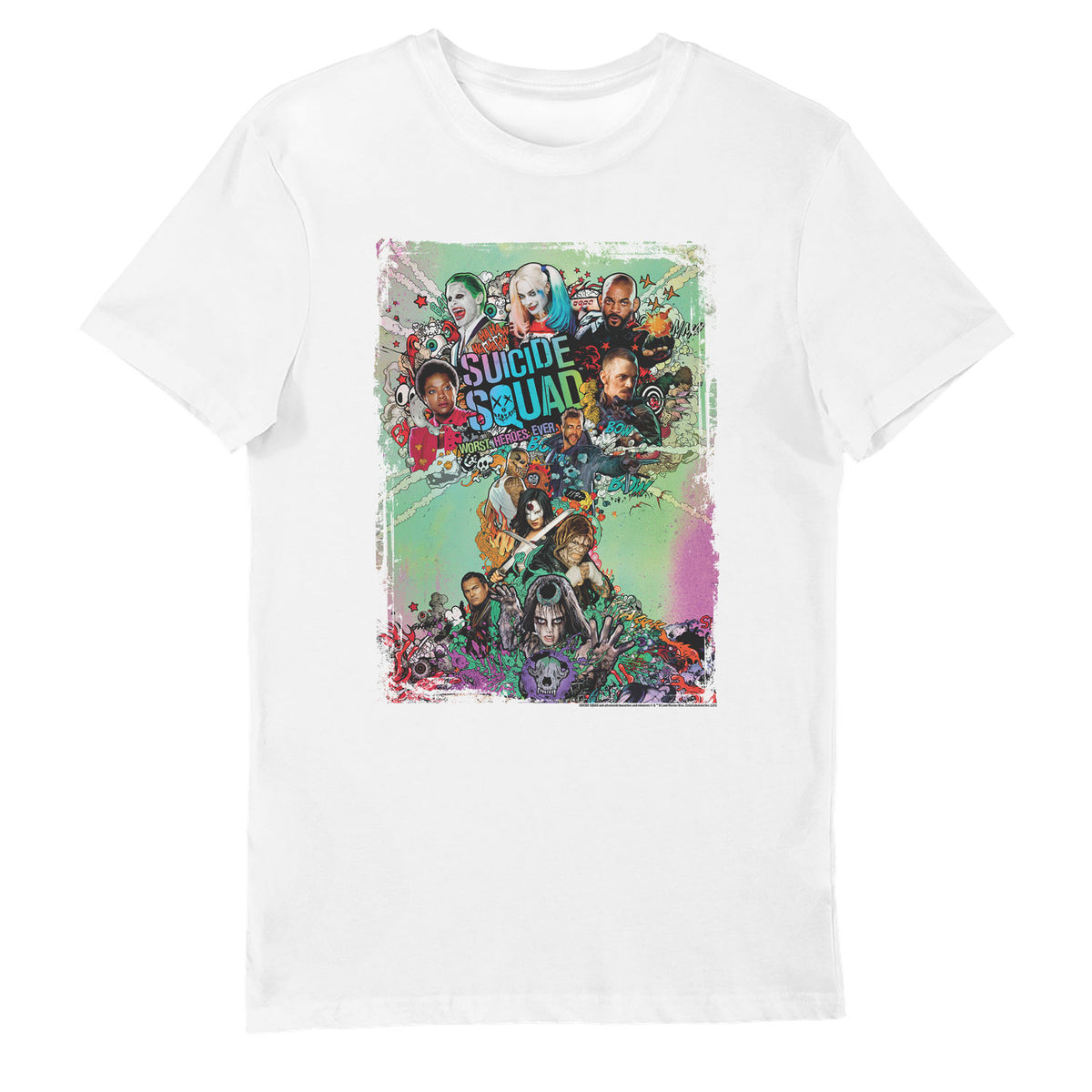 DC Suicide Squad Printed White T-Shirt
