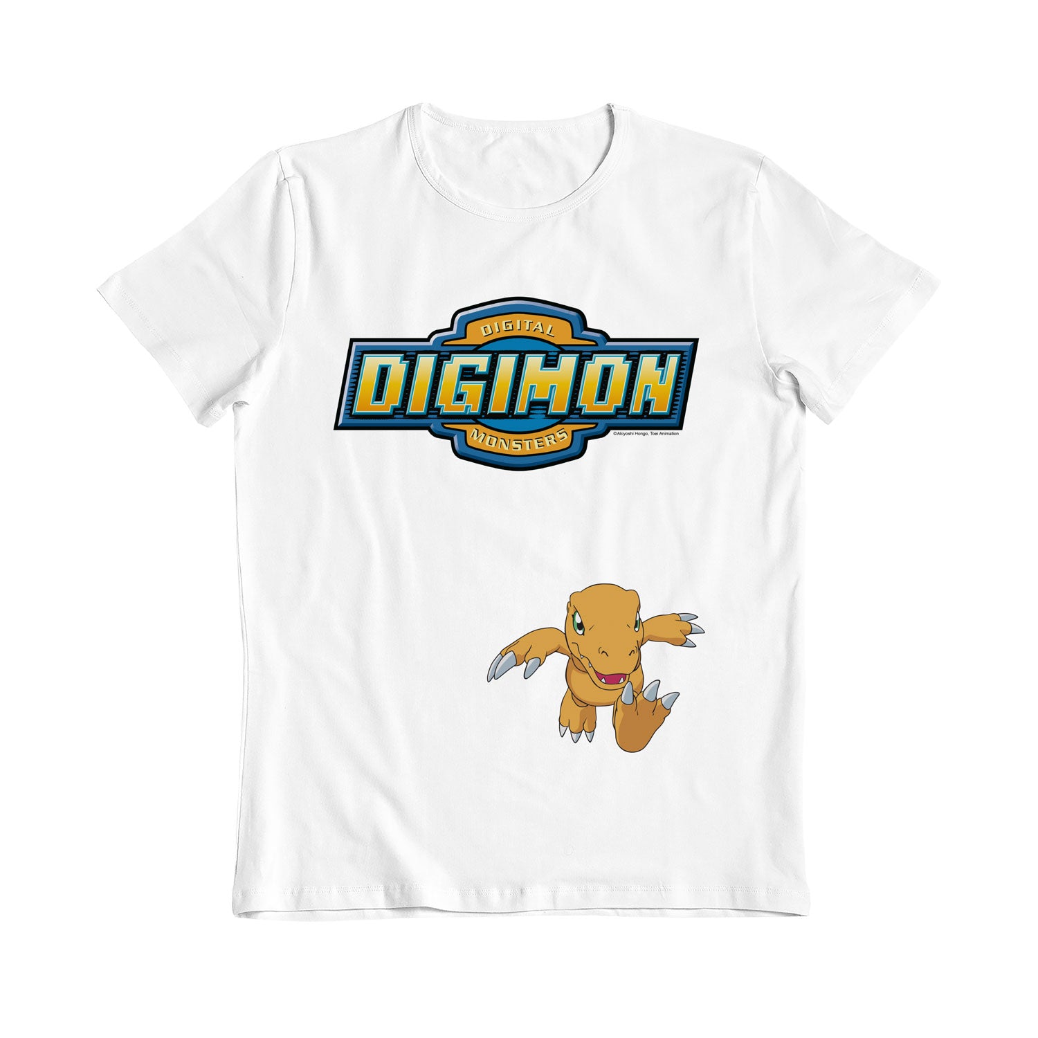 Digimon Logo Agumon White Kids T-Shirt