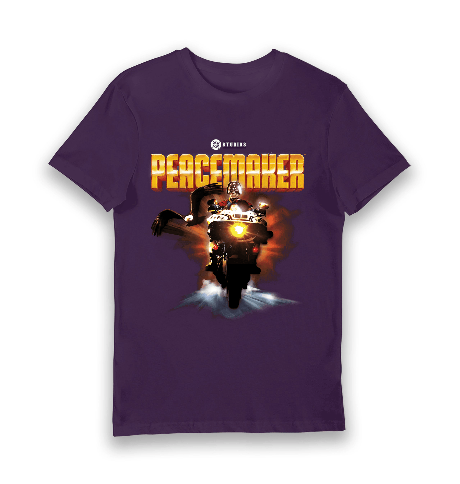 Purple Printed T-shirt Front
