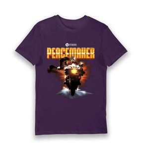 Purple Printed T-shirt Front