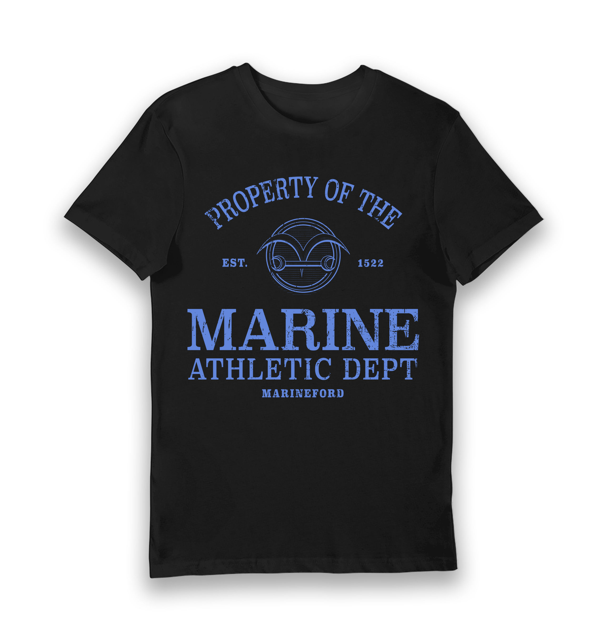 Black Printed T-shirt Front
