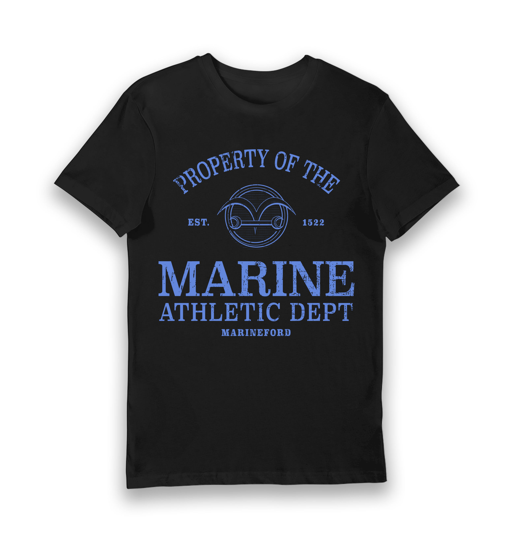 Black Printed T-shirt Front