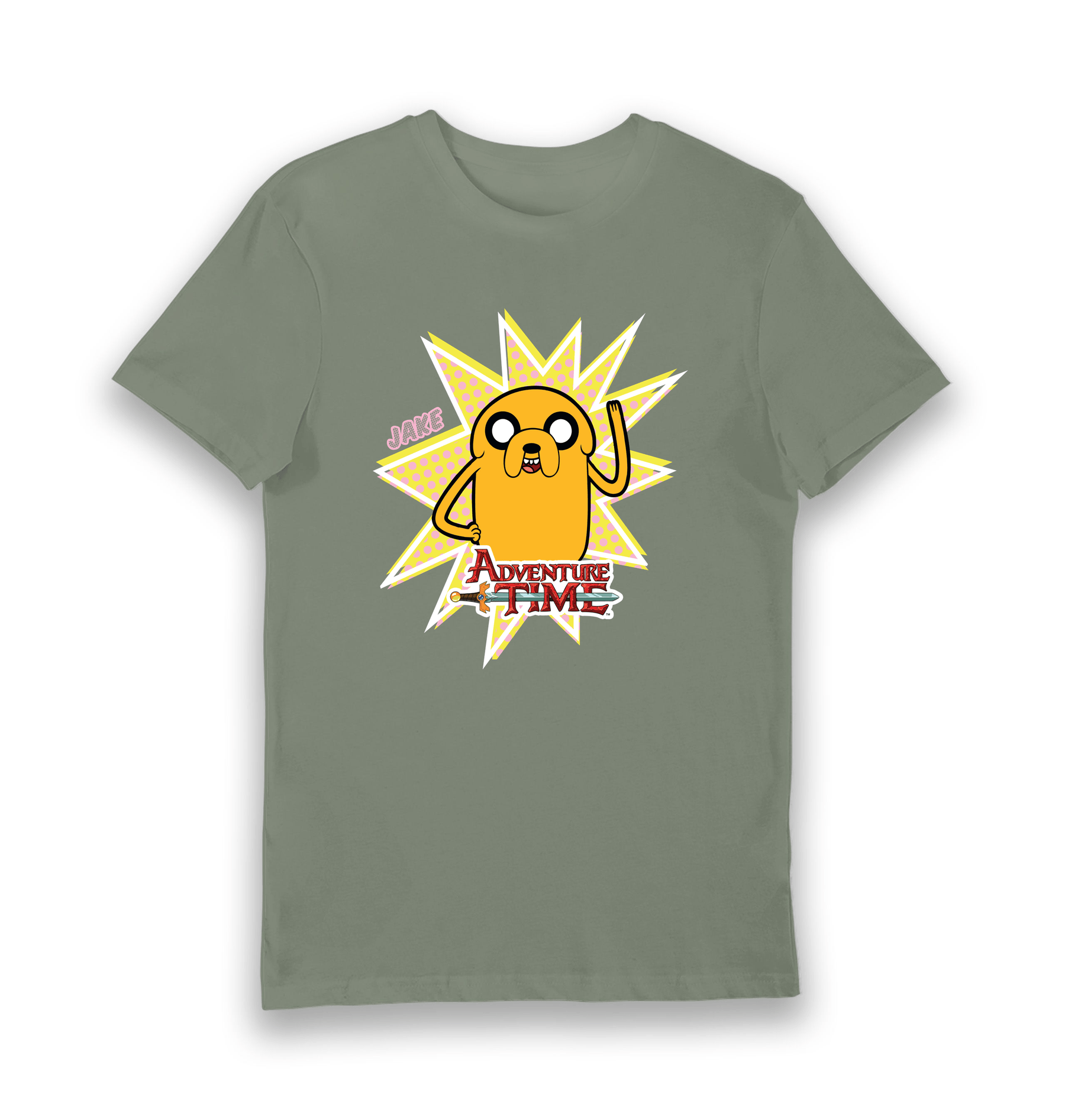 Khaki Printed T-shirt Front