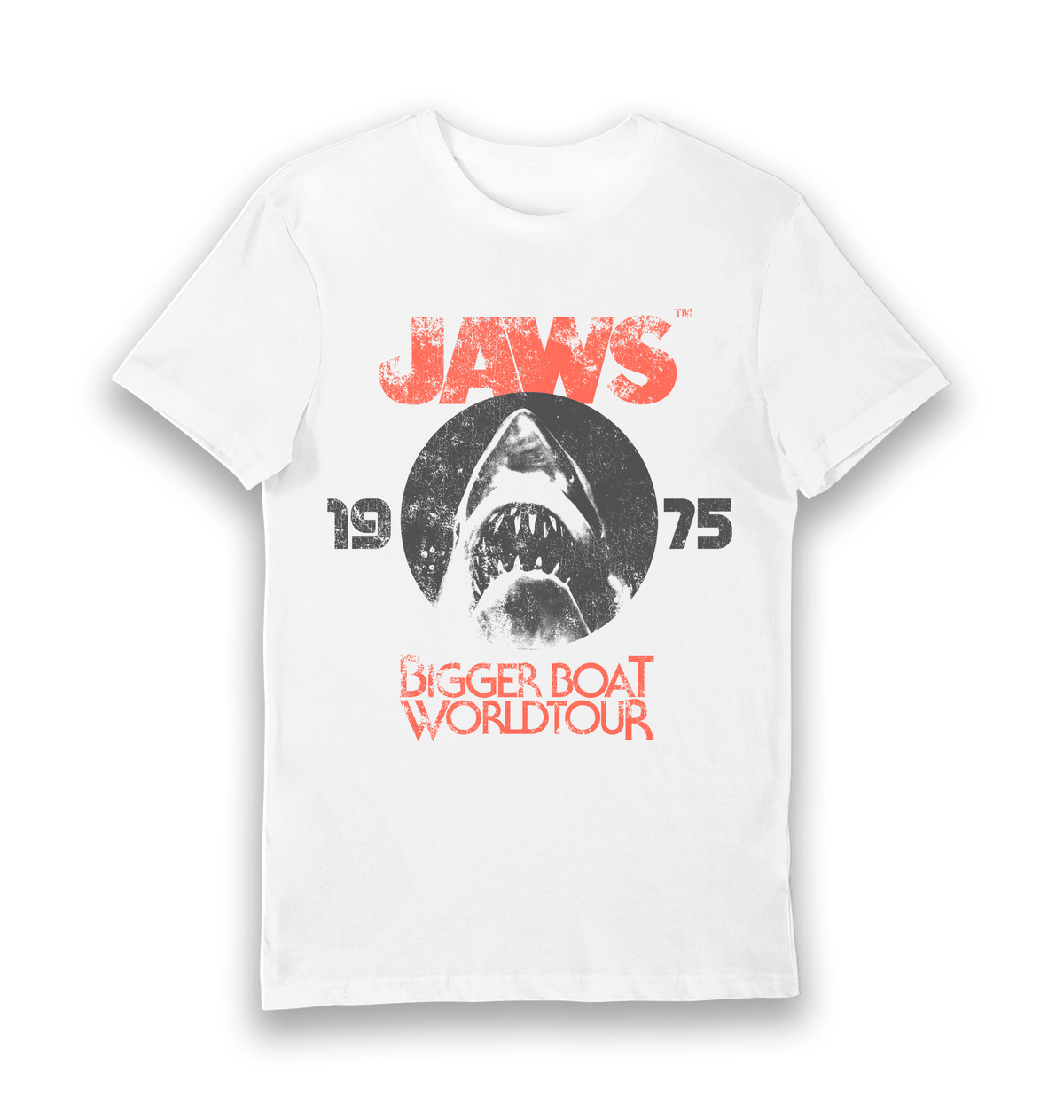White Printed T-shirt Front
