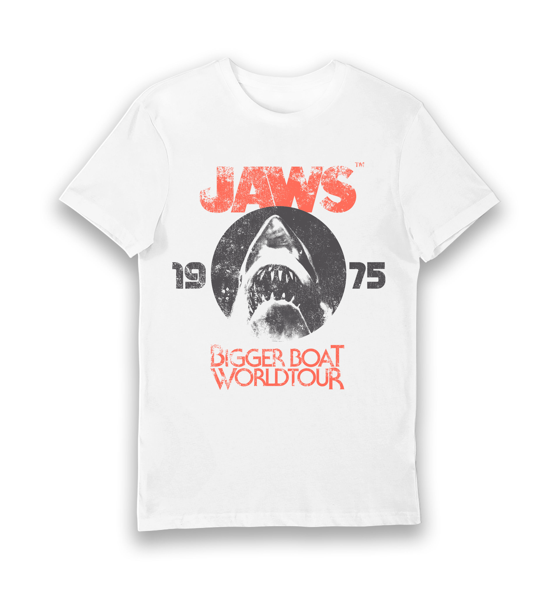 White Printed T-shirt Front