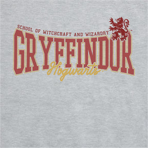 Harry Potter Gryffindor Collegiate Grey Marl Adults Crew