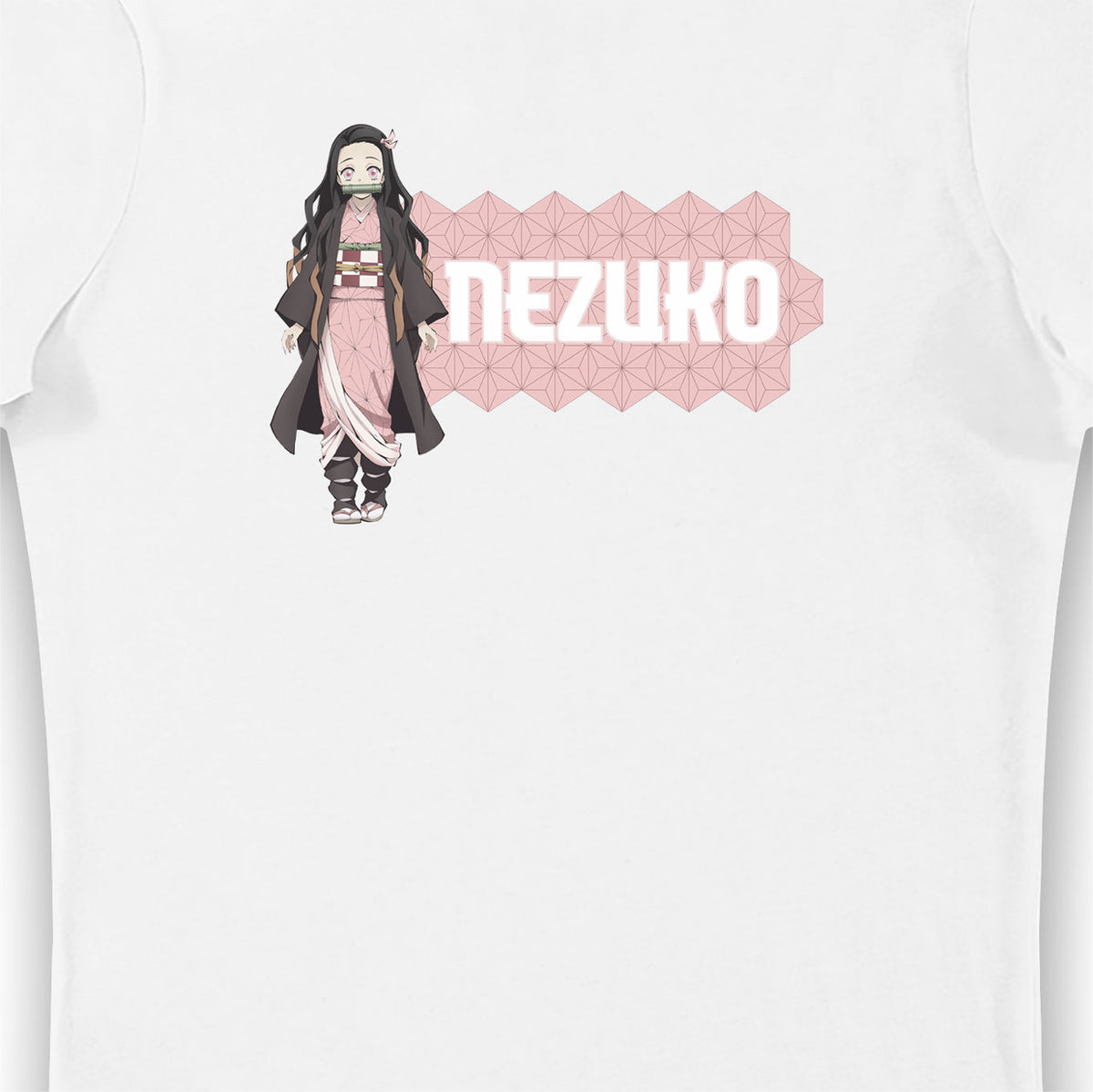 Demon Slayer Nezuko Kamado White Ladies T-Shirt