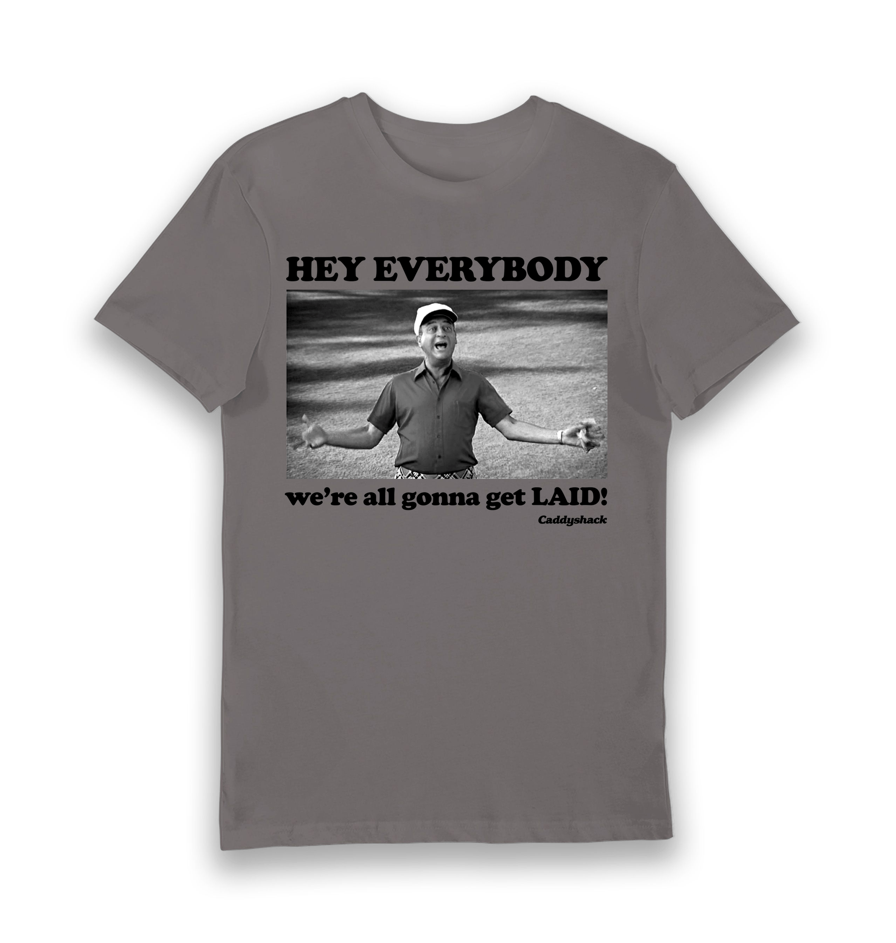 Charcoal Printed T-shirt Front