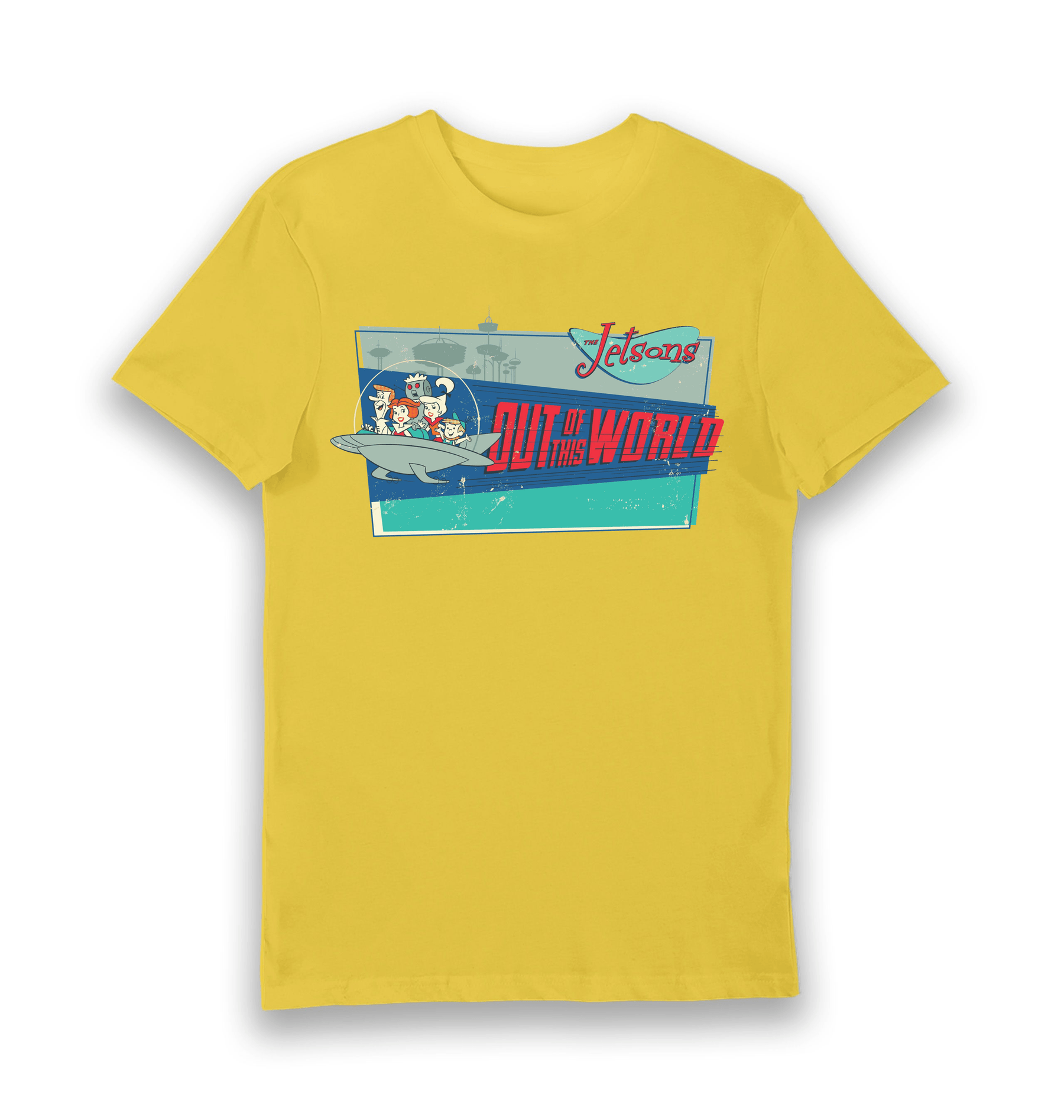 Yellow Printed T-shirt Front