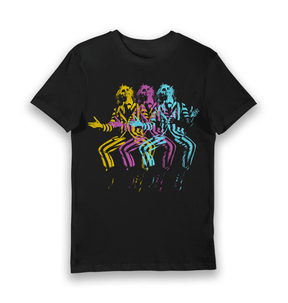 Black Printed T-shirt Front