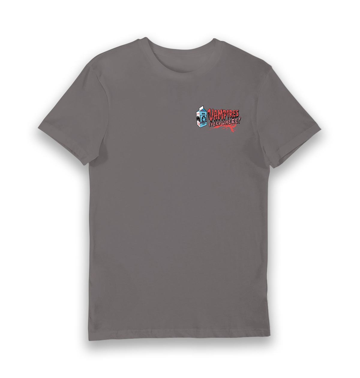 Charcoal Printed T-shirt Front