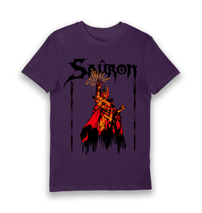Purple Printed T-shirt Front