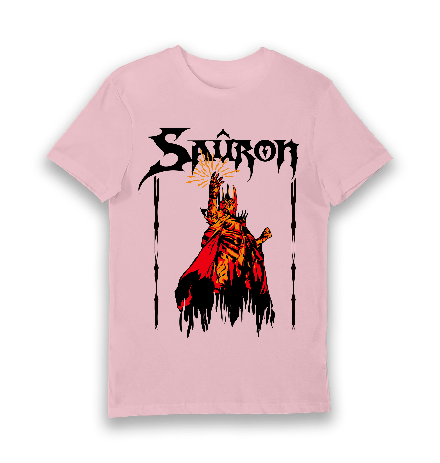 Pink Printed T-shirt Front