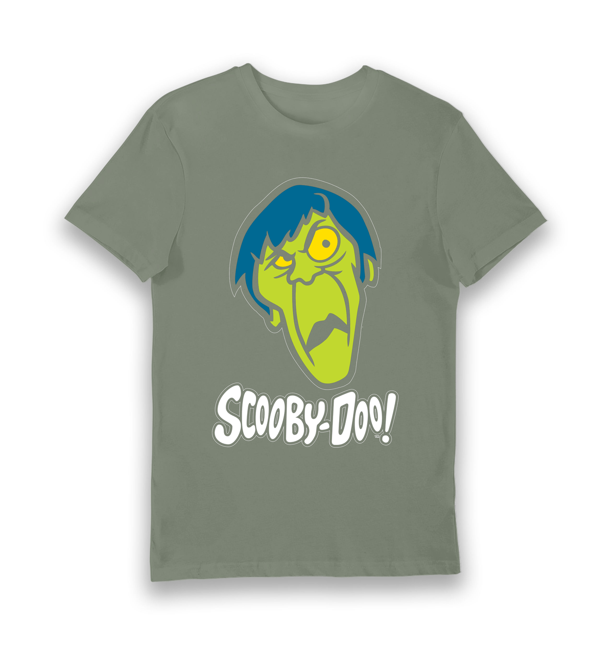 Khaki Printed T-shirt Front