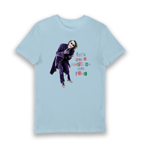 Light Blue Printed T-shirt Front
