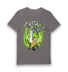 Charcoal Printed T-shirt Front
