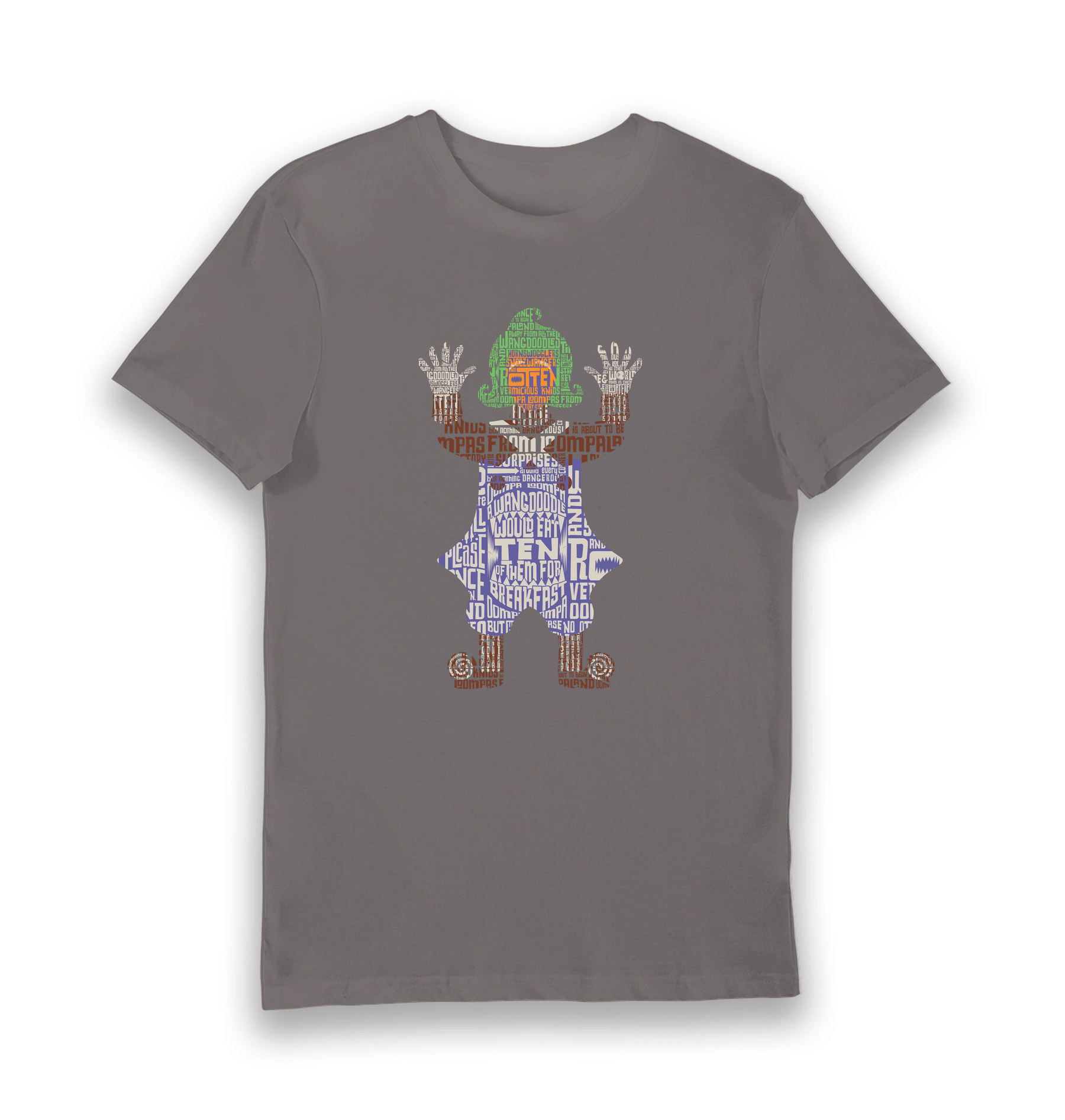 Charcoal Printed T-shirt Front