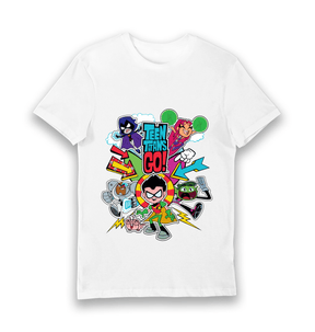 White Printed T-shirt Front