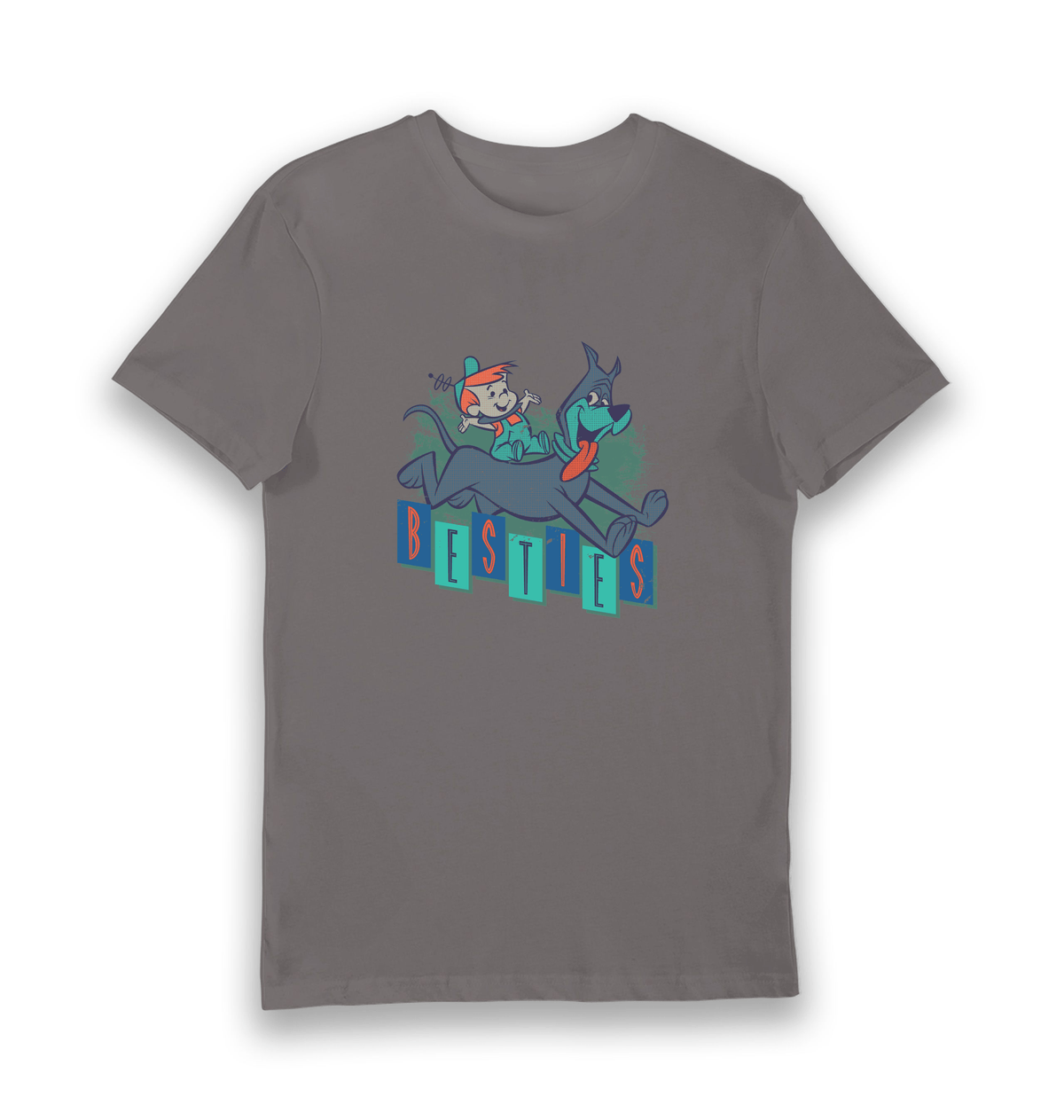 Charcoal Printed T-shirt Front