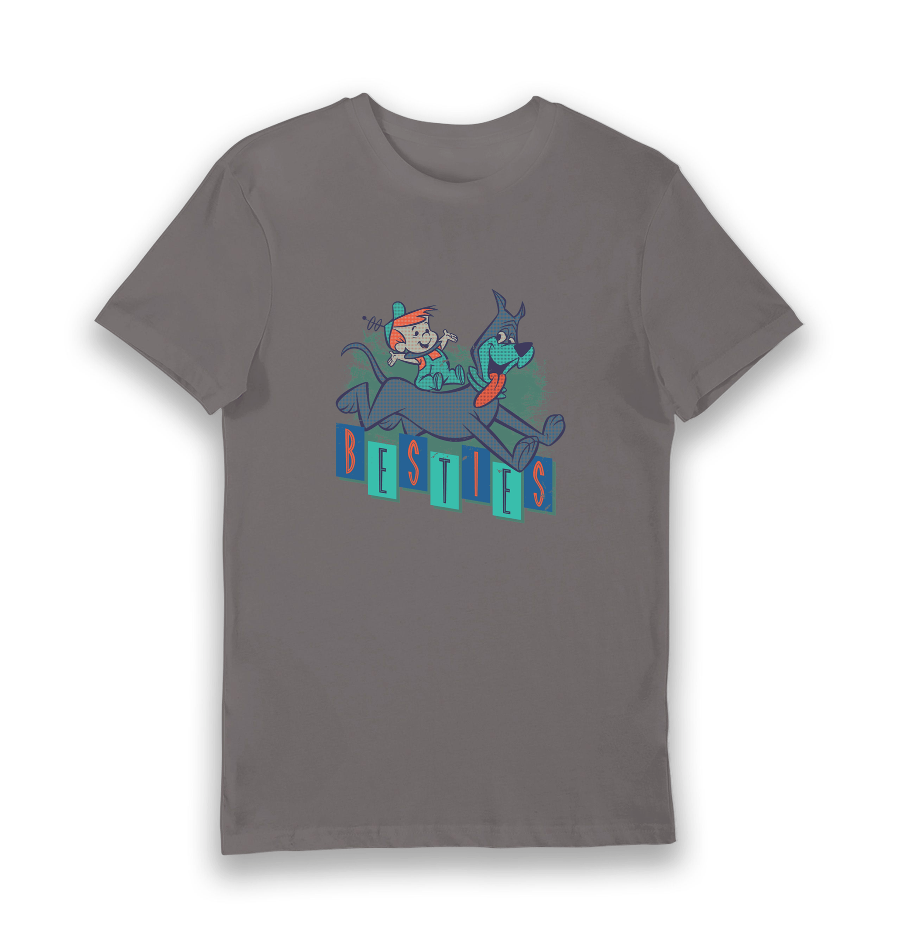 Charcoal Printed T-shirt Front