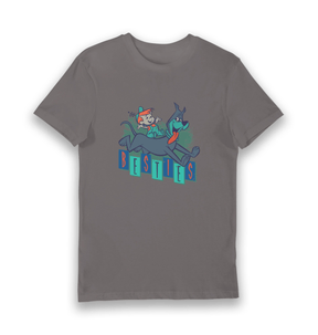 Charcoal Printed T-shirt Front