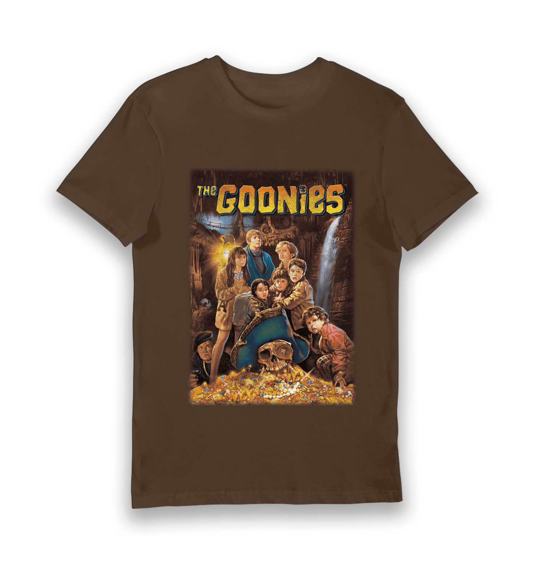 Brown Printed T-shirt Front