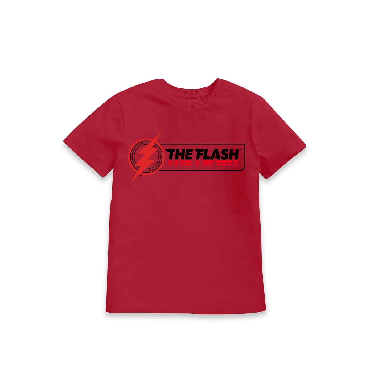 Red Printed Kids T-Shirt Front