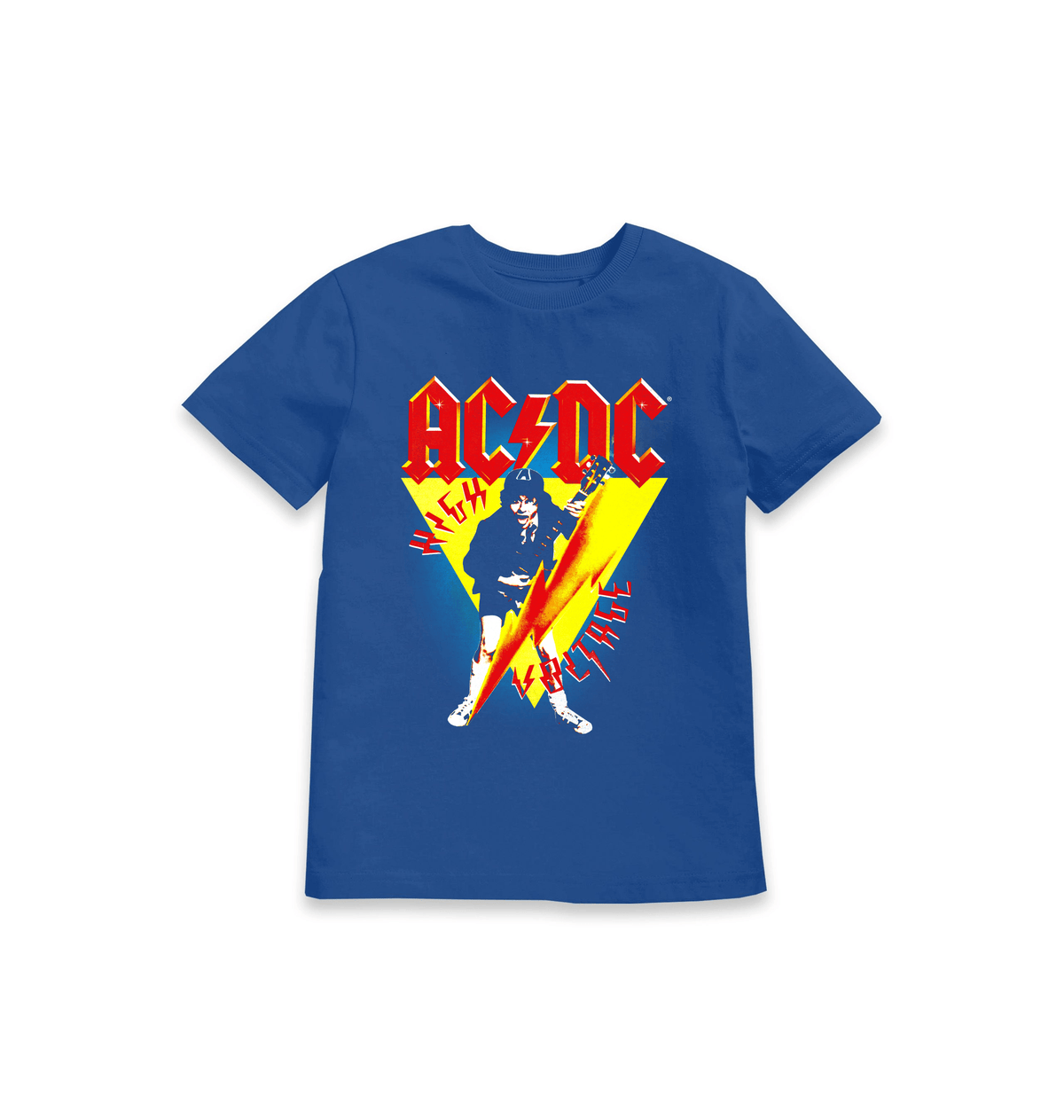 Blue Printed Kids T-Shirt Front