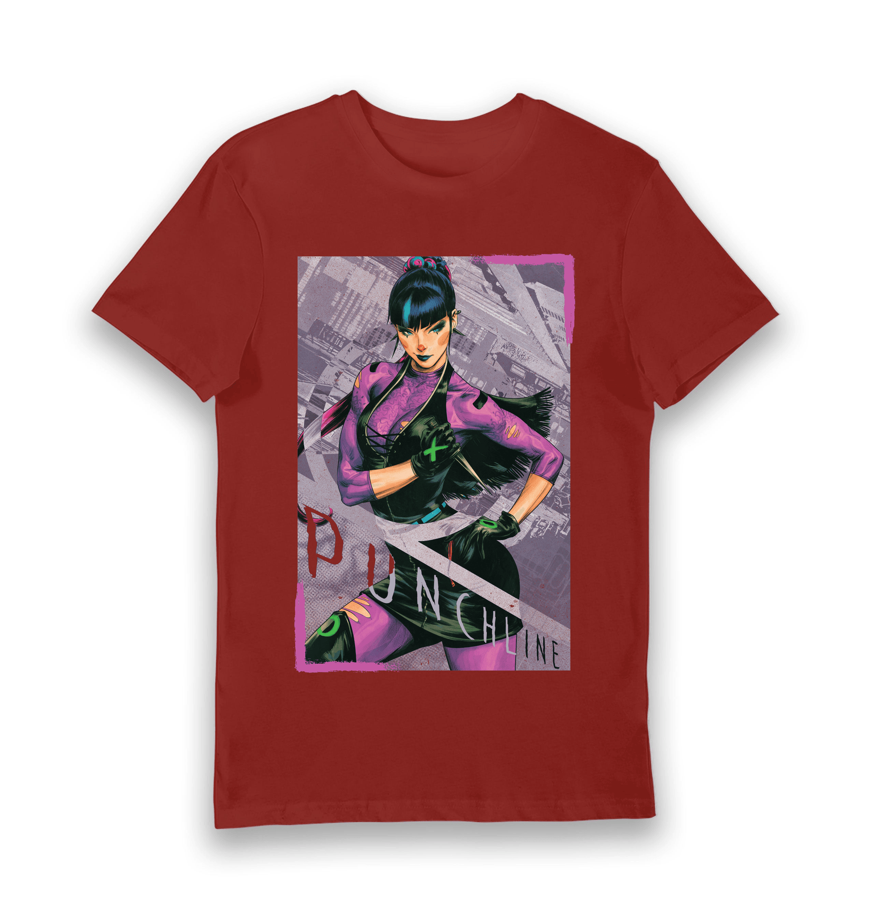Brick Red Printed T-shirt Front