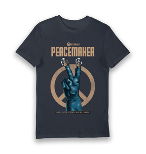 Navy Printed T-shirt Front