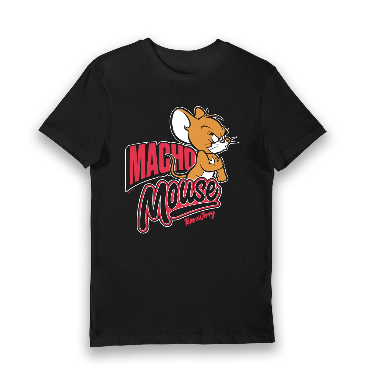 Black Printed T-shirt Front