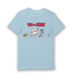 Light Blue Printed T-shirt Front