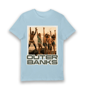 Light Blue Printed T-shirt Front