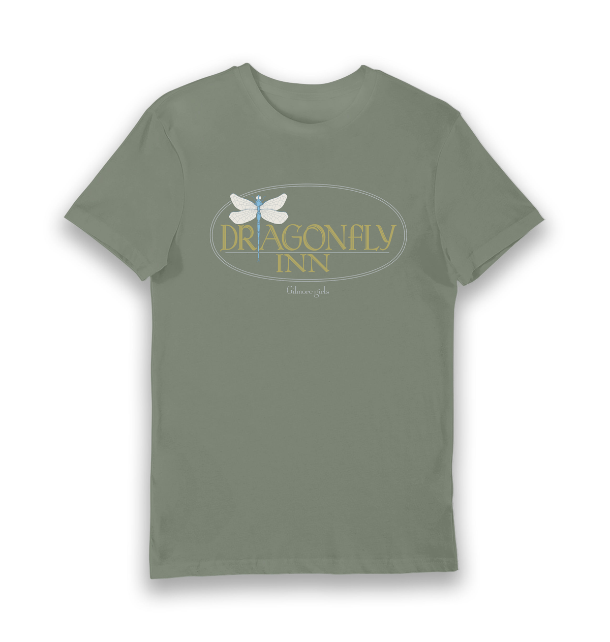 Khaki Printed T-shirt Front