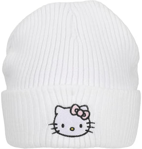 White Beanie Front