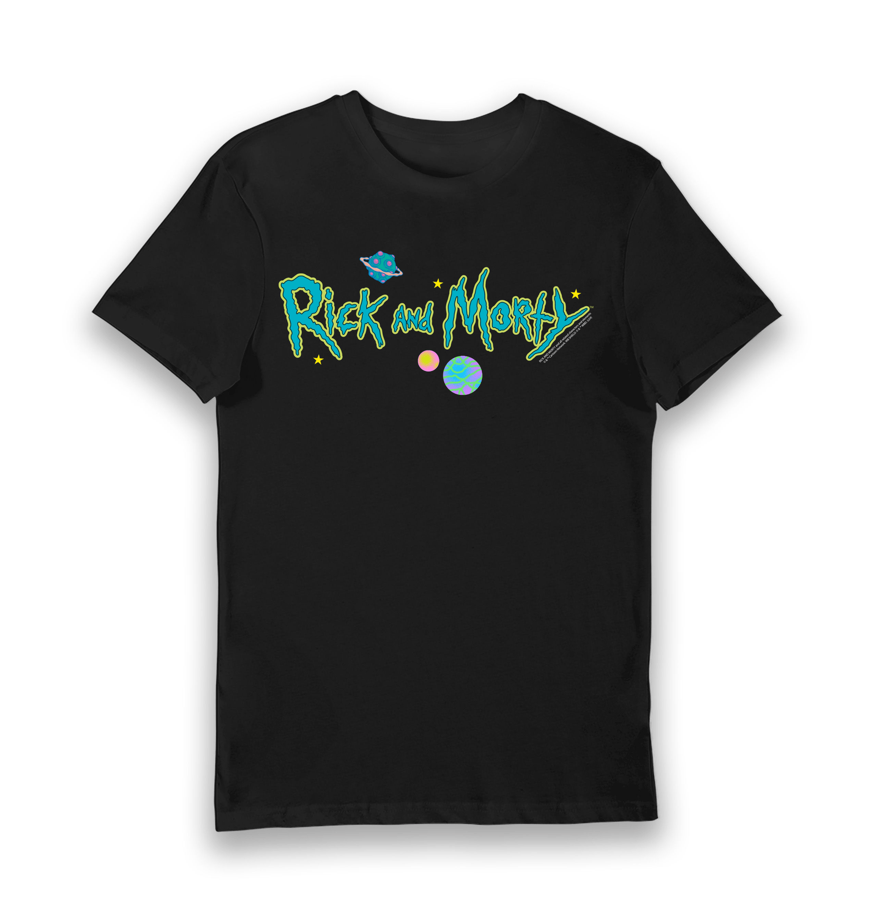 Black Printed T-shirt Front